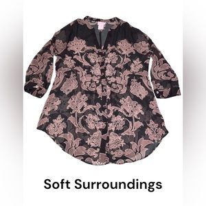 Soft Surrounding sheer top